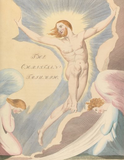 Youngs Night Thoughts, Pagina 65, Nacht de Vierde, De Christelijke Triomf. door William Blake